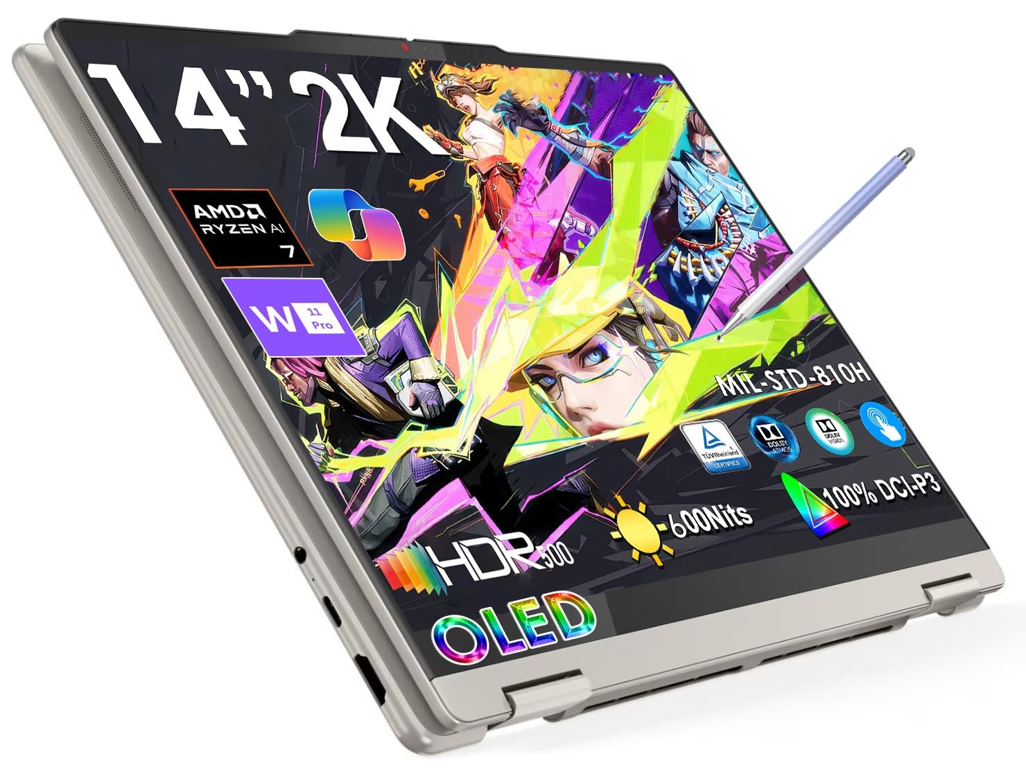 【Lenovo】83JR009XJP Yoga 7 2-in-1 Gen 10 Yoga 7 2-in-1 Gen 10 (14 inch AMD) | 2-in-1 Laptop for Creatives